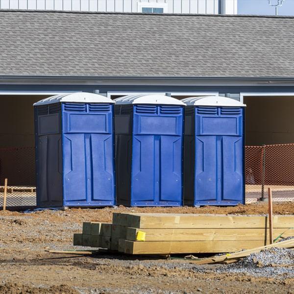 Heavy-duty construction site porta potty in Cheboygan, Michigan