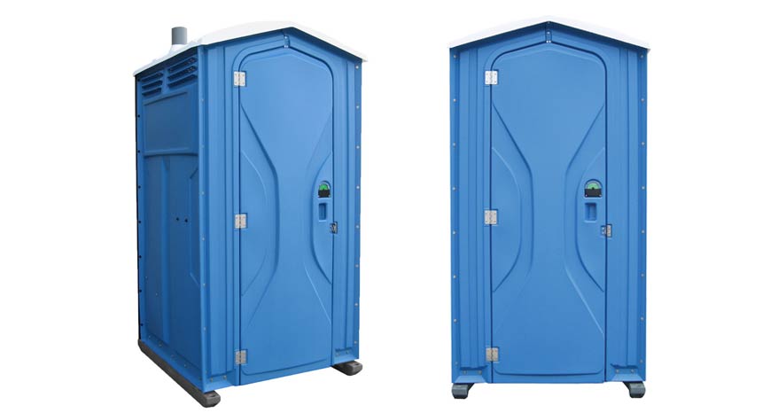 Long-term porta potty units on site in Cheboygan, Michigan